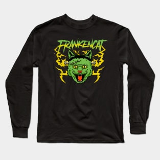 FrankenCat Frankenstein monster parody Long Sleeve T-Shirt